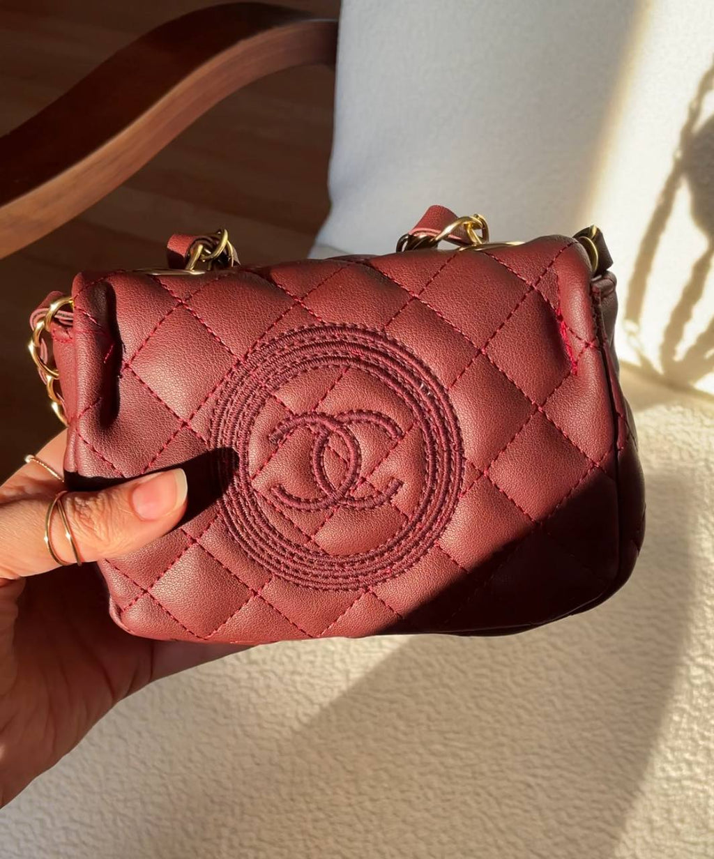 Sina Burgundy Bag