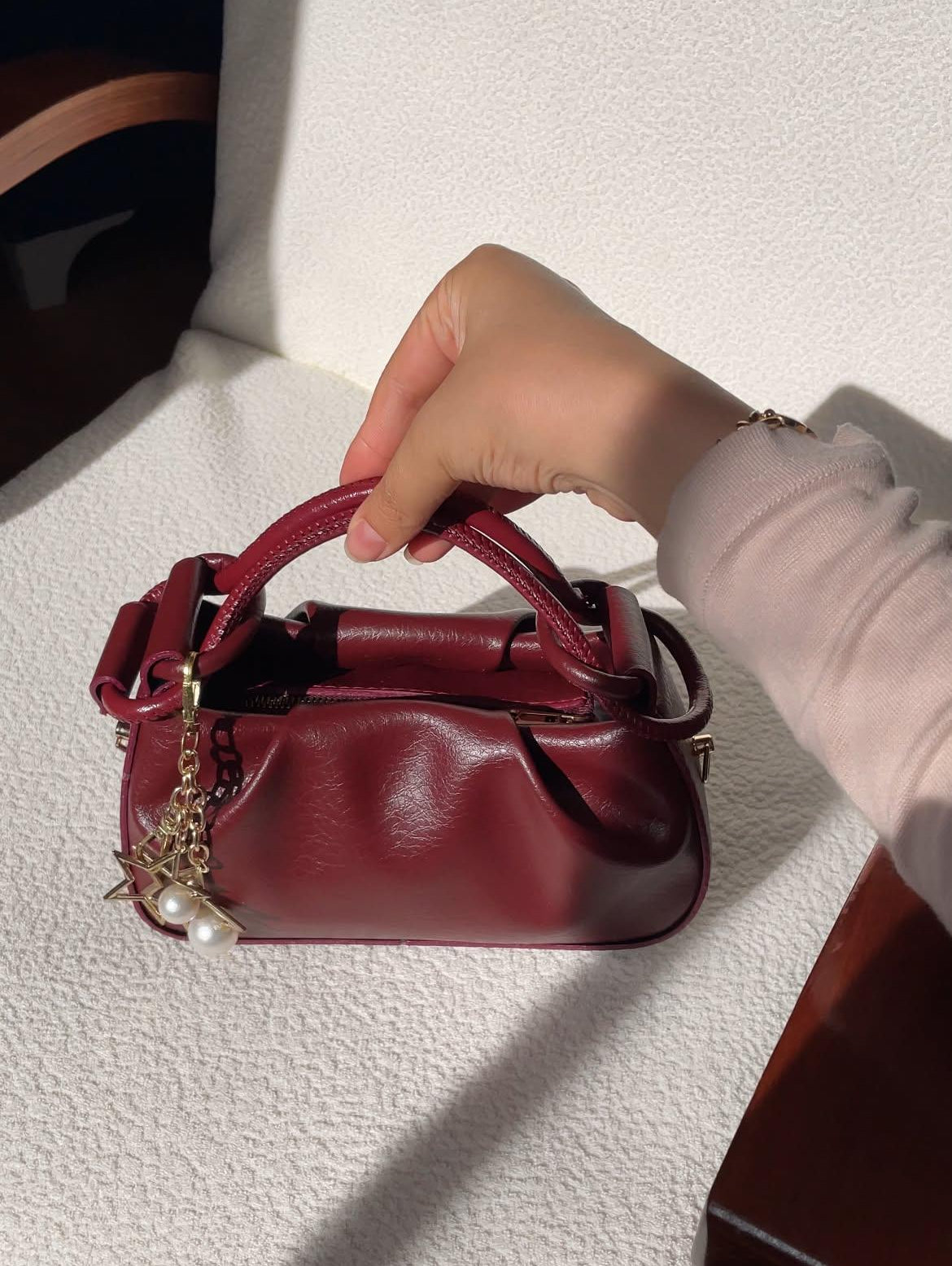 YAZ Burgundy Bag